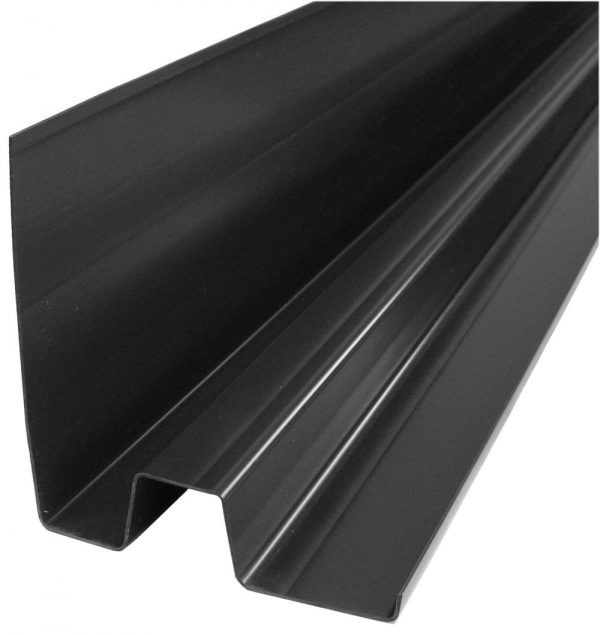 Nedsaleverholengoot type 140-150 bxhxl = 14x15x150 cm PVC zwart