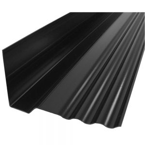 Nedsaleverholengoot type 180-100 bxhxl = 18x10x150 cm PVC zwart